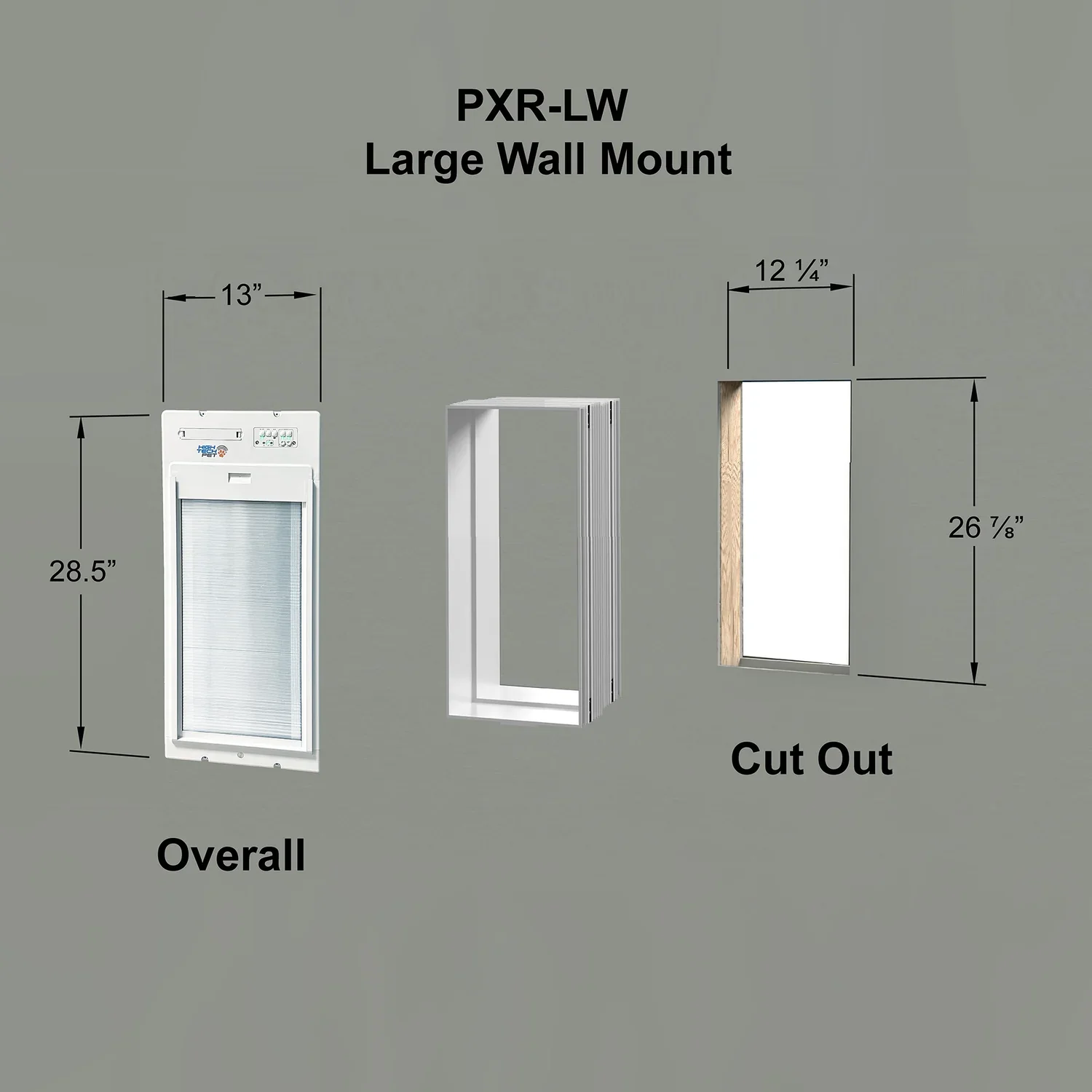 High Tech Power Pet Roll Up Door Mount Dog Door - Image 3