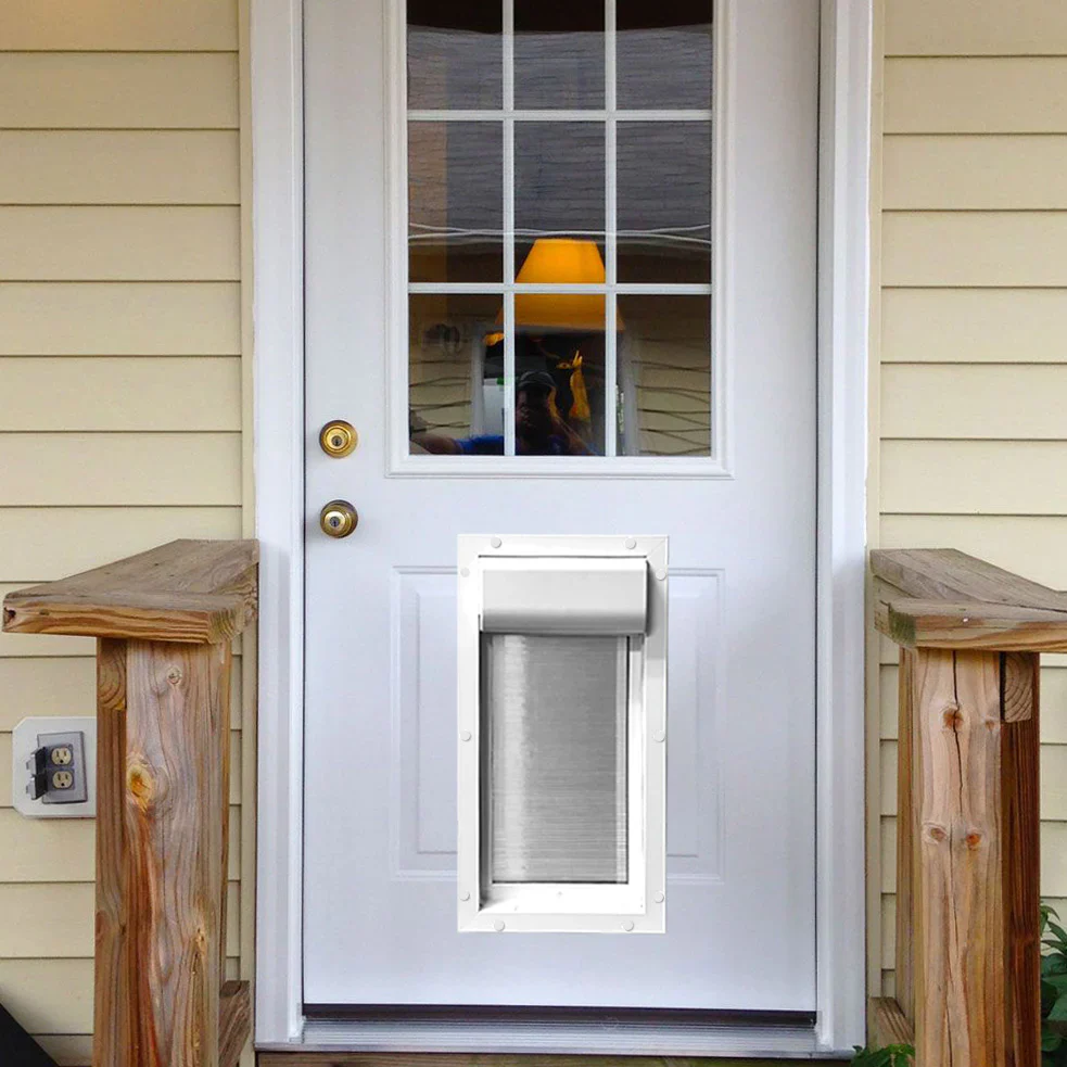 High Tech Power Pet Roll Up Door Mount Dog Door - Image 6