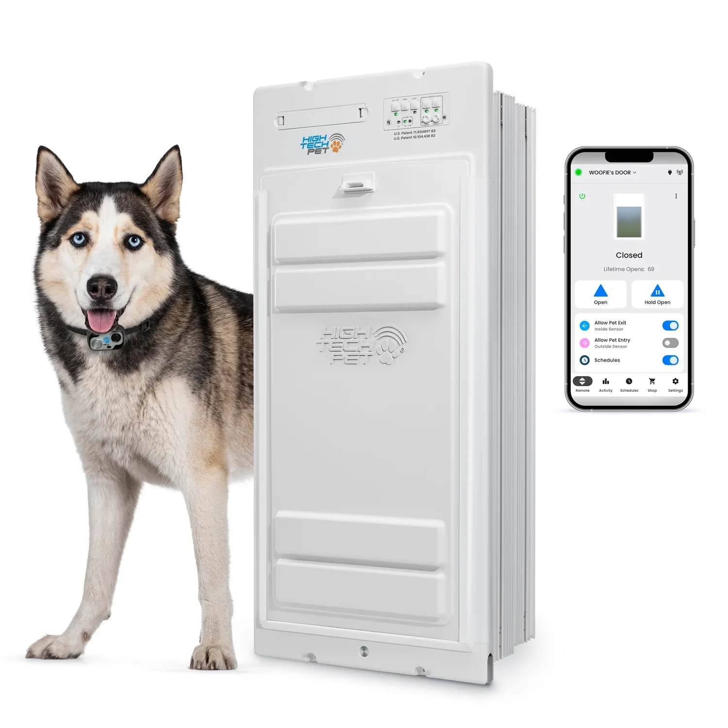 High Tech Power Pet Roll Up Wall Mount Dog Door - Image 3